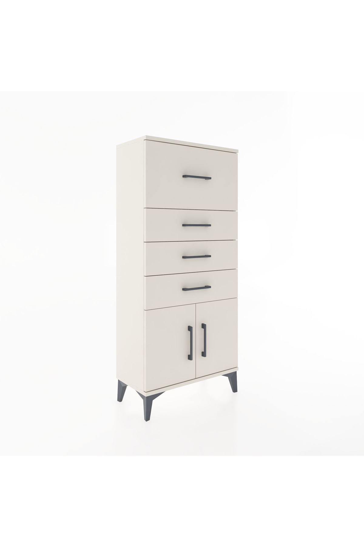 Hyperion Dolap 4 Çekmeceli 2 Kapaklı 60x44x134 - S50M080V1B