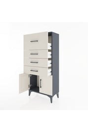 Hyperion Dolap 4 Çekmeceli 2 Kapaklı 60x44x134 - S50M080V4B