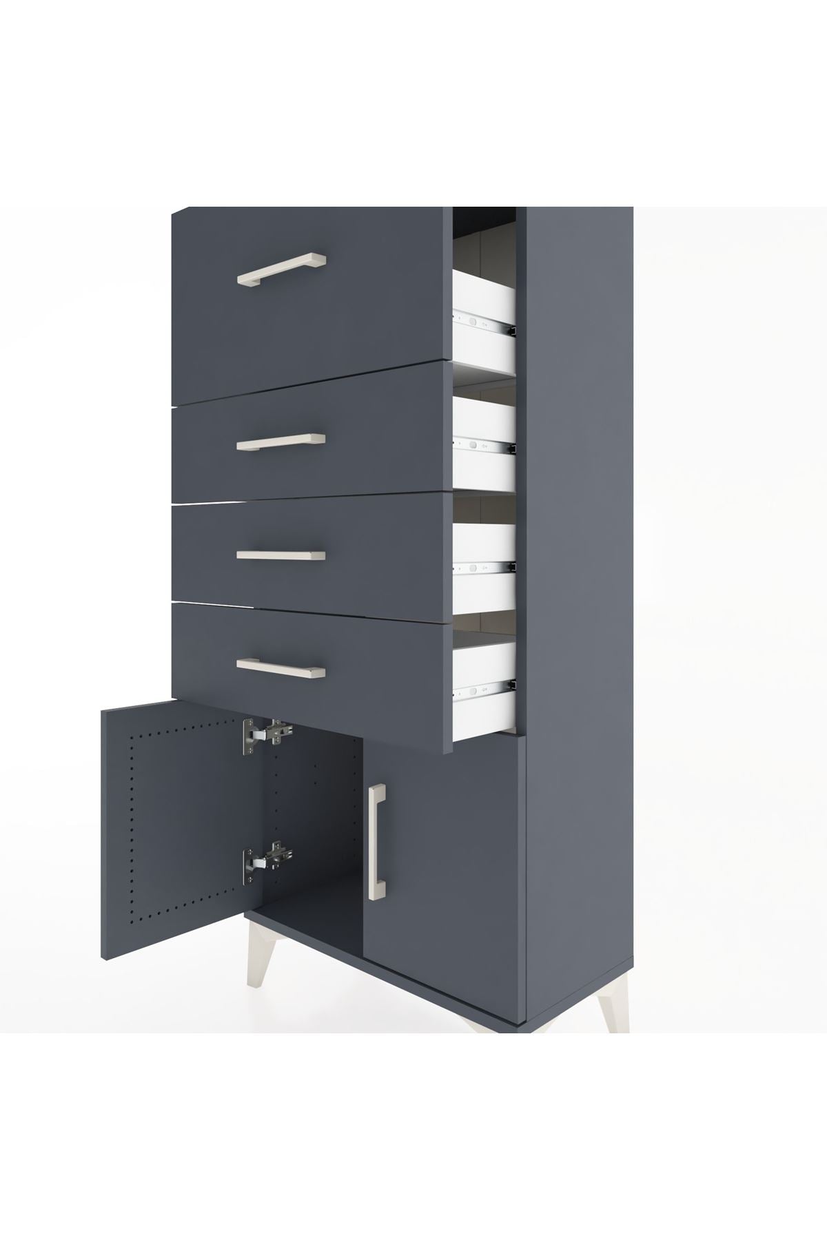Hyperion Dolap 4 Çekmeceli 2 Kapaklı 60x44x134 - S50M080V5B