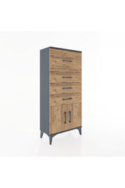 Hyperion Dolap 4 Çekmeceli 2 Kapaklı 60x44x134 - S50M080V6B