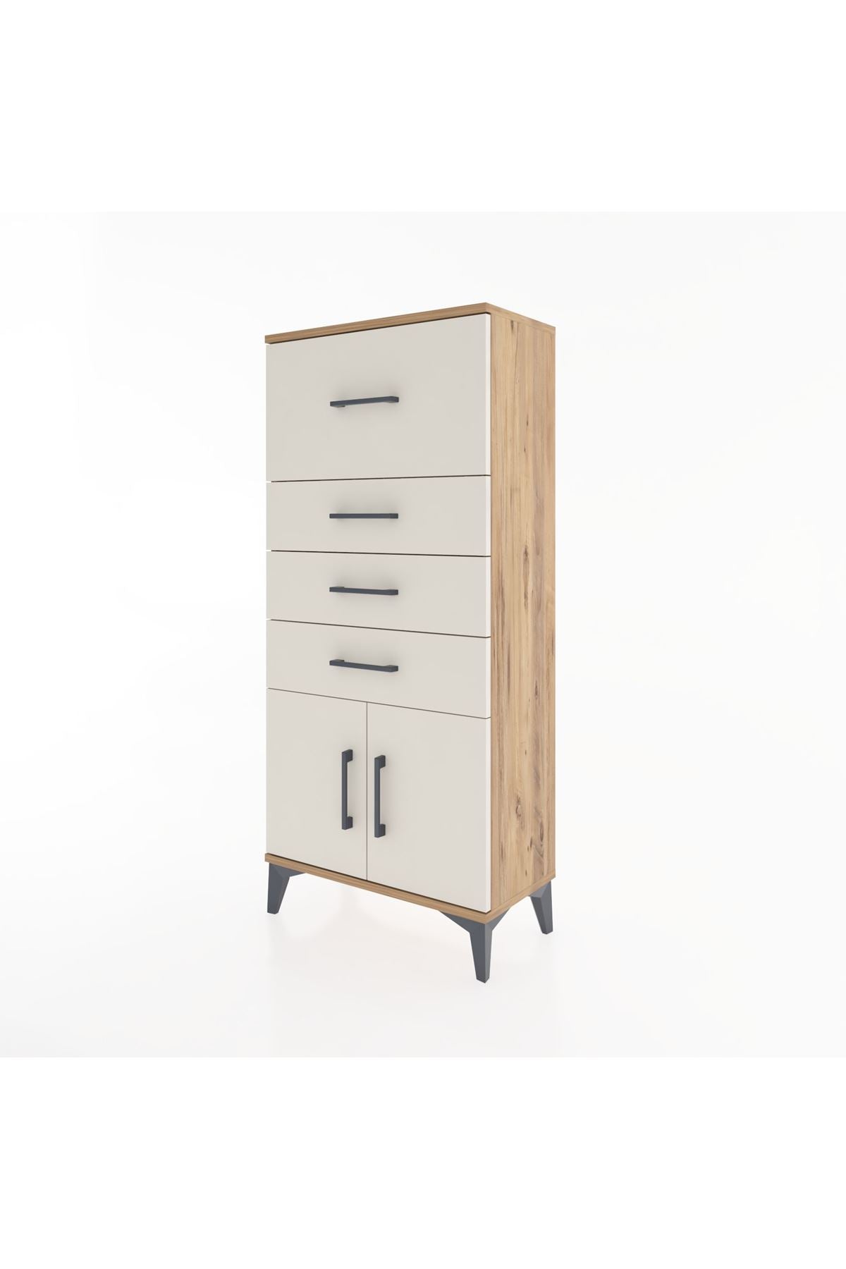 Hyperion Dolap 4 Çekmeceli 2 Kapaklı 60x44x134 - S50M080V7B