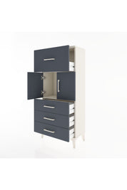 Hyperion Dolap Tek Raflı 4 Çekmeceli 2 Kapaklı 60x44x134 - S50M081V2B