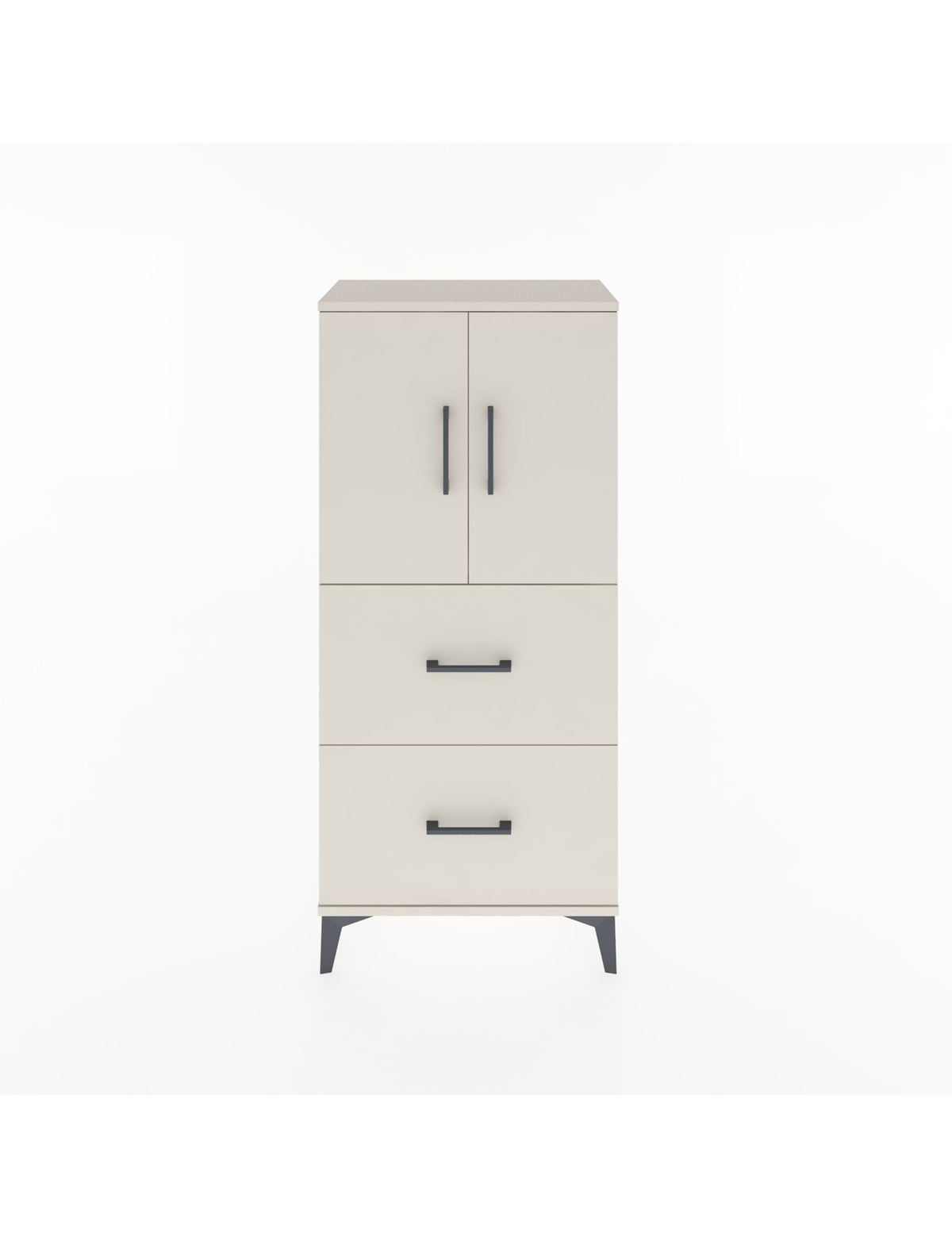 Hyperion Dolap Tek Raflı 2 Çekmeceli 2 Kapaklı 60x44x134 - S50M082V1B