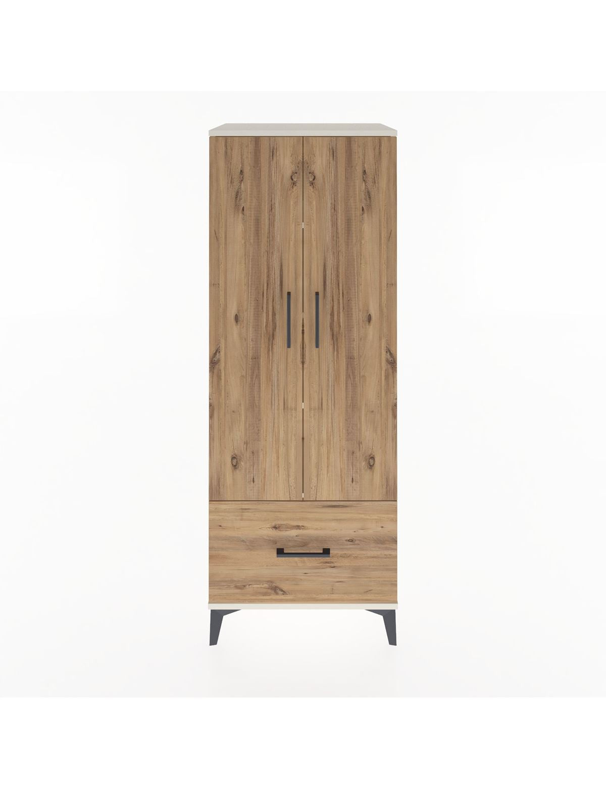 Hyperion Dolap 4 Raflı Tek Çekmeceli 2 Kapaklı 60x44x163 - S53M001V3B