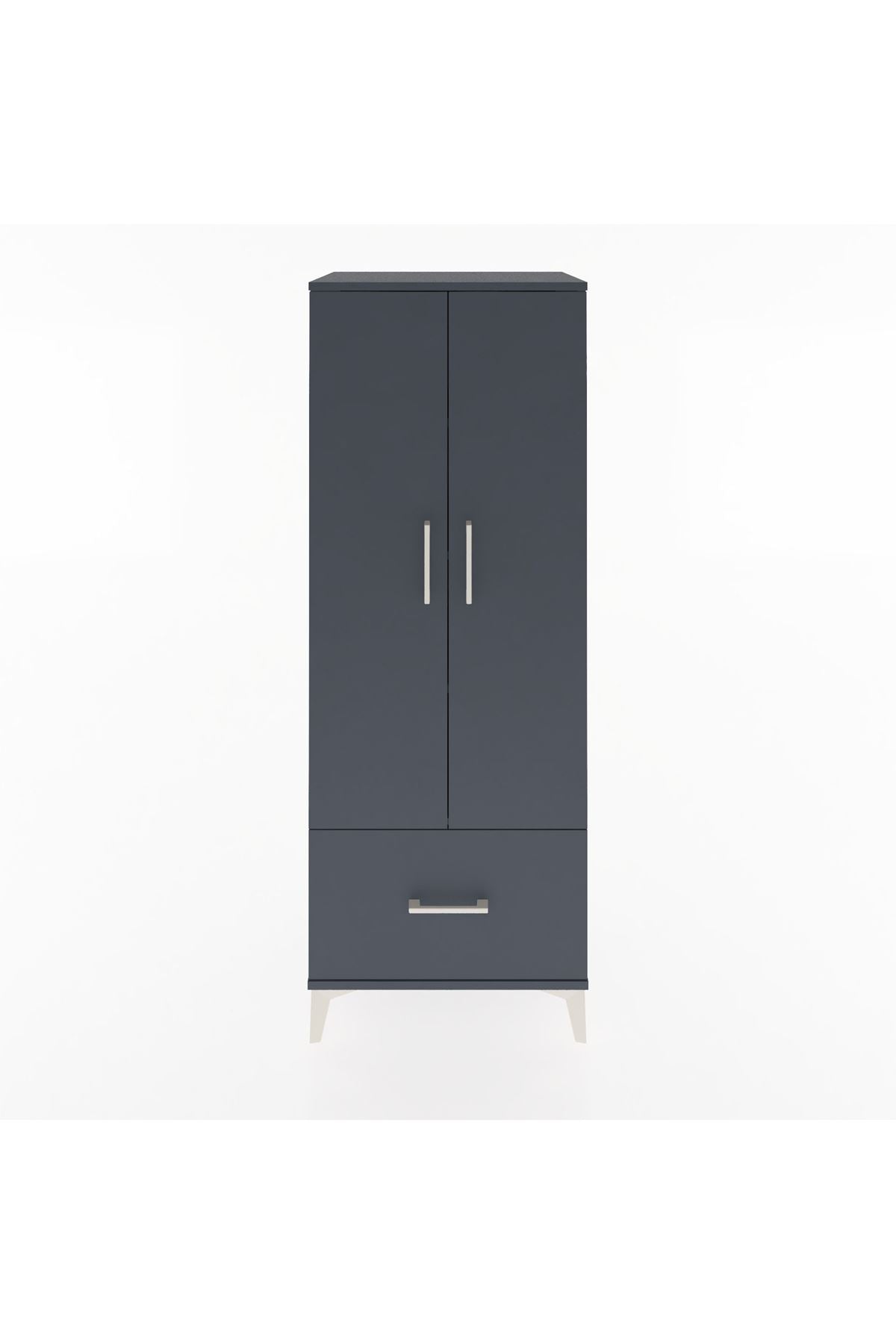 Hyperion Dolap 4 Raflı Tek Çekmeceli 2 Kapaklı 60x44x163 - S53M001V5B