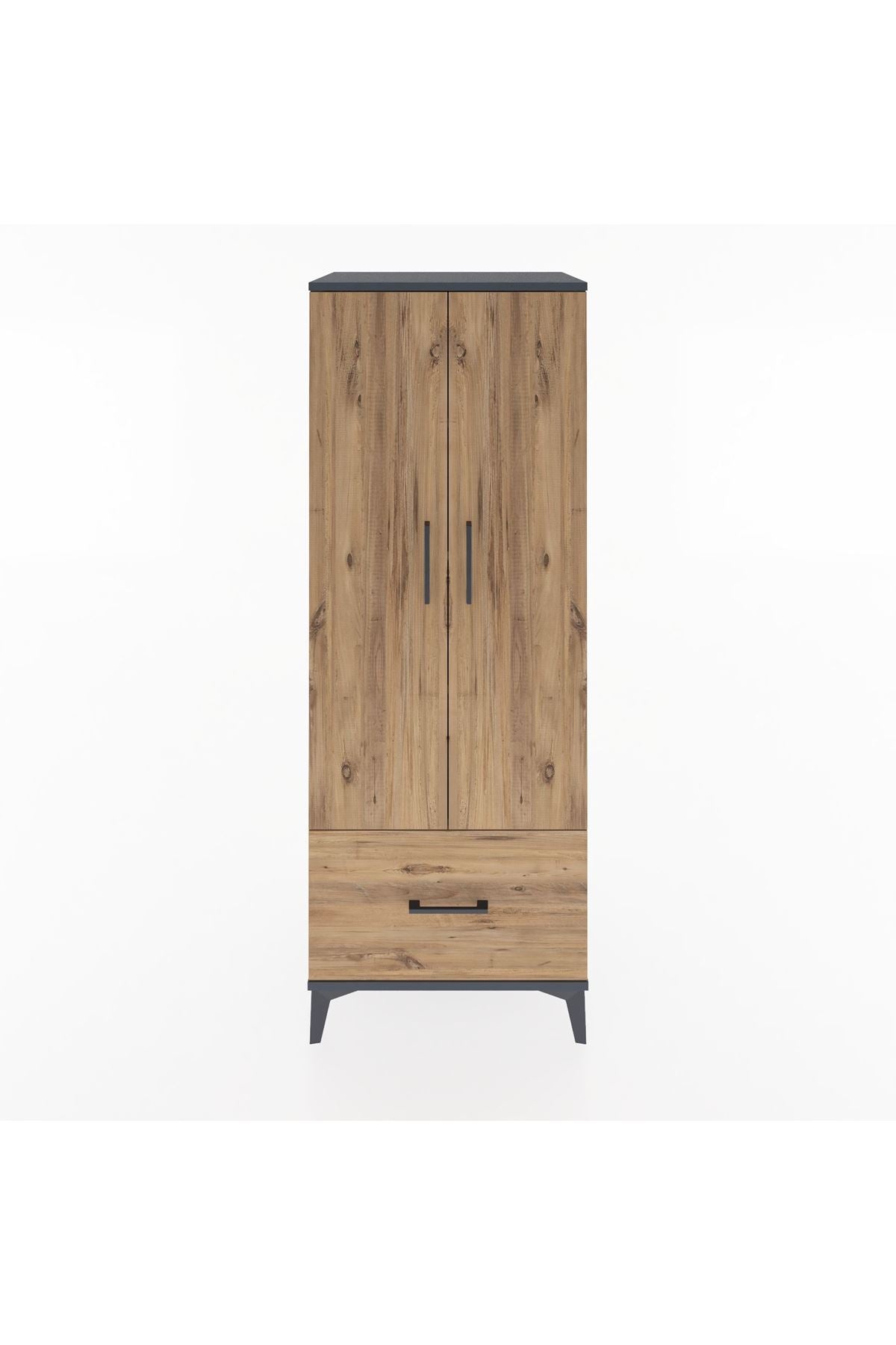 Hyperion Dolap 4 Raflı Tek Çekmeceli 2 Kapaklı 60x44x163 - S53M001V6B