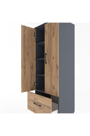 Hyperion Dolap 4 Raflı Tek Çekmeceli 2 Kapaklı 60x44x163 - S53M001V6B