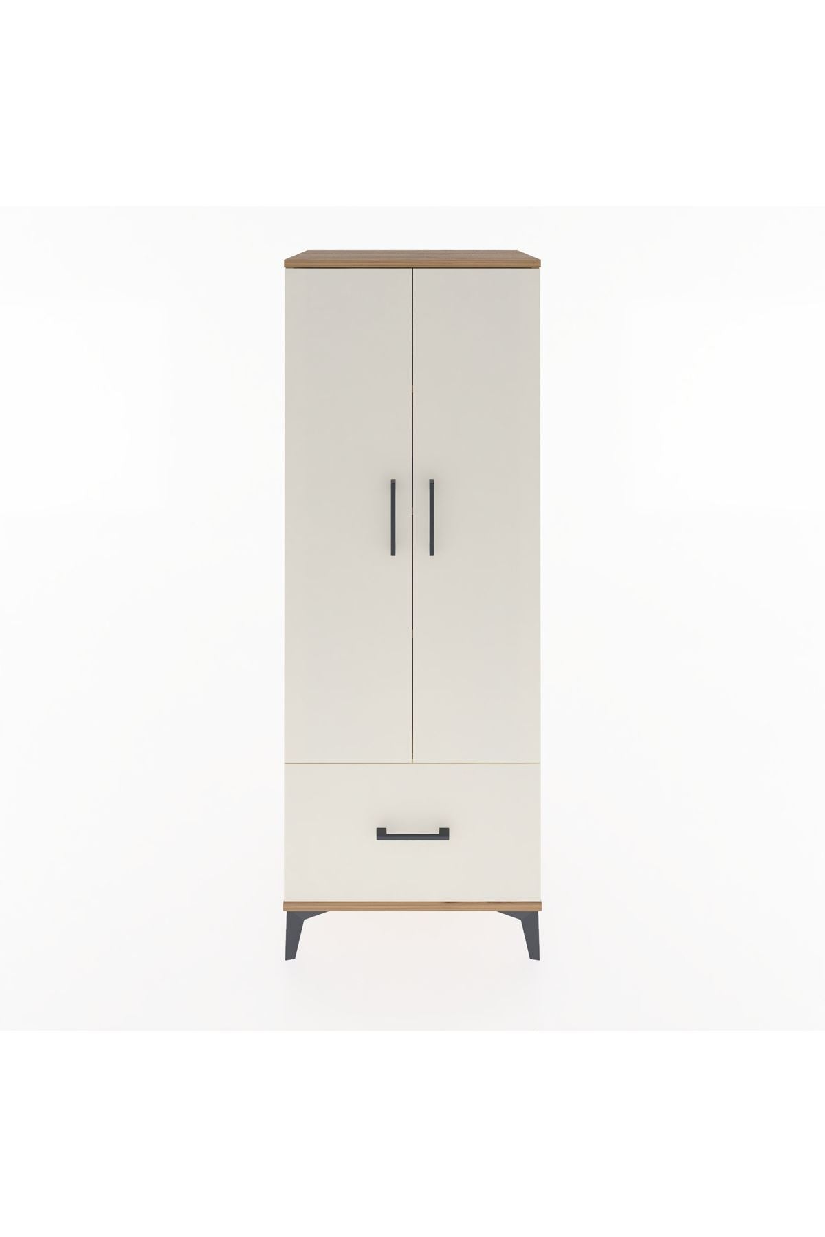 Hyperion Dolap 4 Raflı Tek Çekmeceli 2 Kapaklı 60x44x163 - S53M001V7B