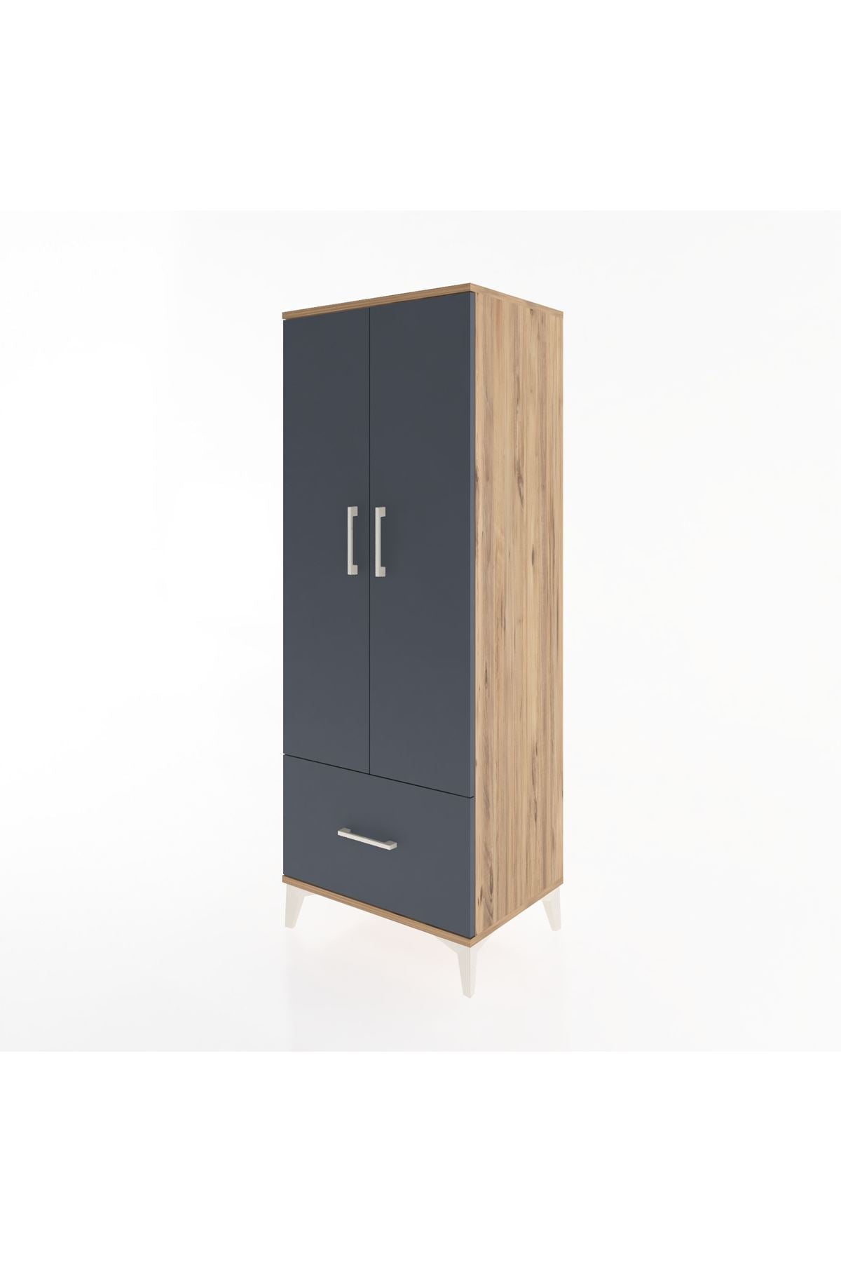 Hyperion Dolap 4 Raflı Tek Çekmeceli 2 Kapaklı 60x44x163 - S53M001V8B