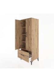 Hyperion Dolap 4 Raflı Tek Çekmeceli 2 Kapaklı 60x44x163 - S53M001V9B