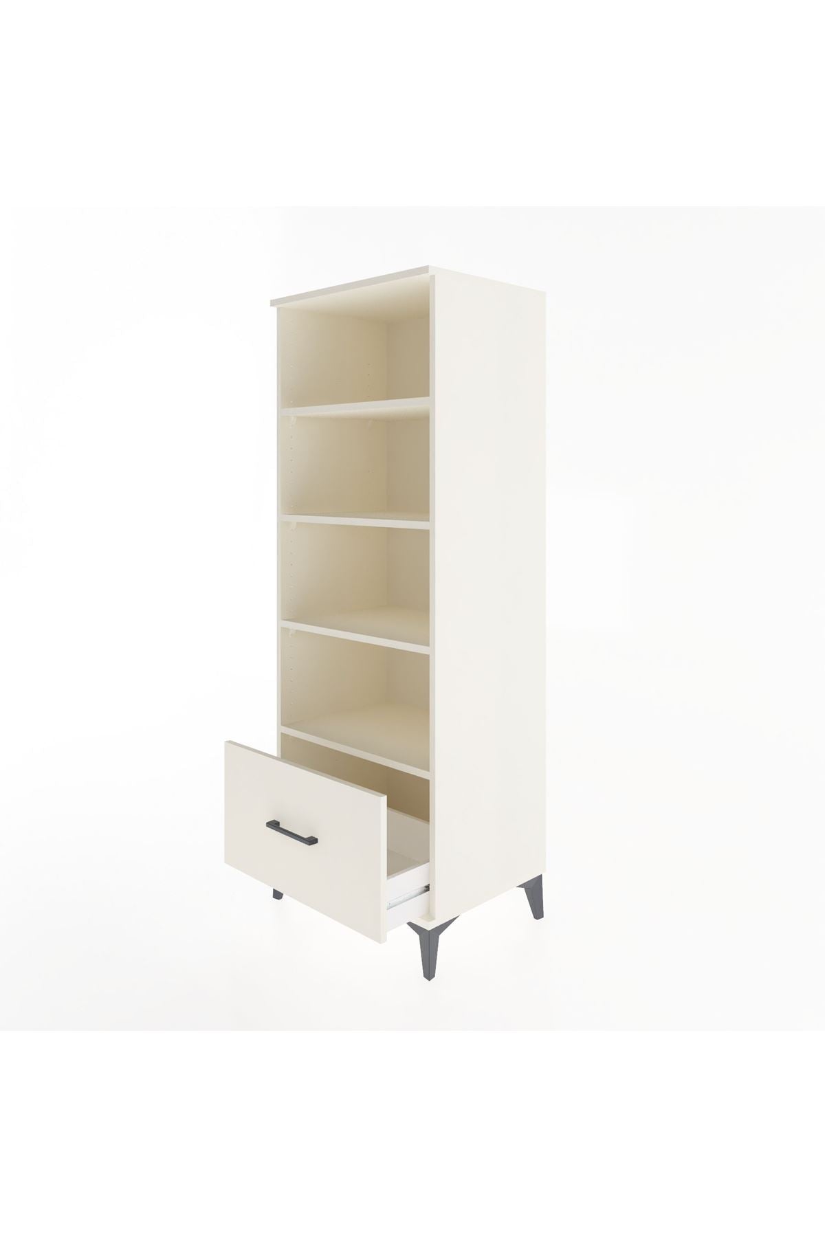 Hyperion Dolap 4 Raflı Tek Çekmeceli 60x44x163 - S53M002V1B
