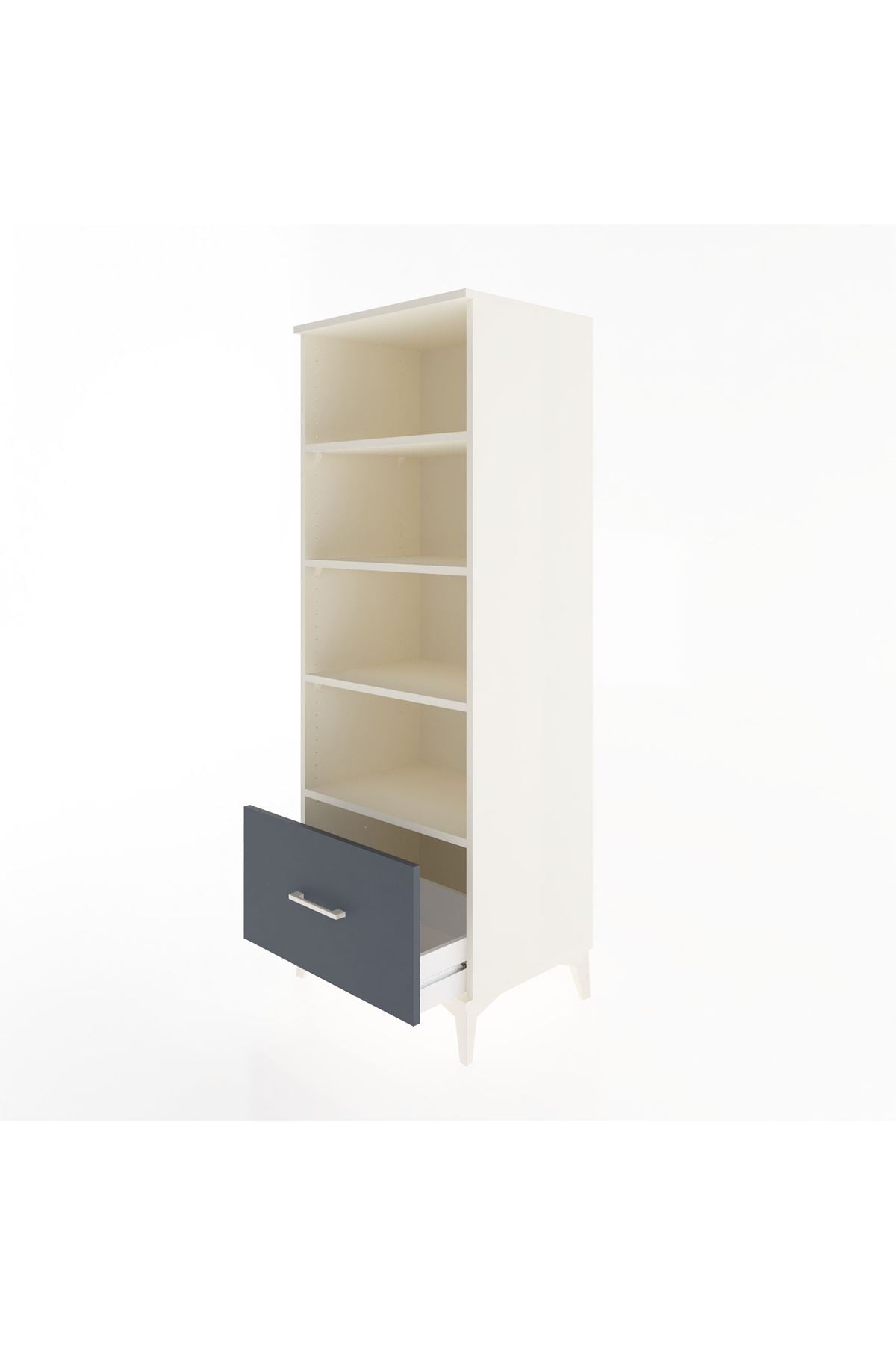 Hyperion Dolap 4 Raflı Tek Çekmeceli 60x44x163 - S53M002V2B