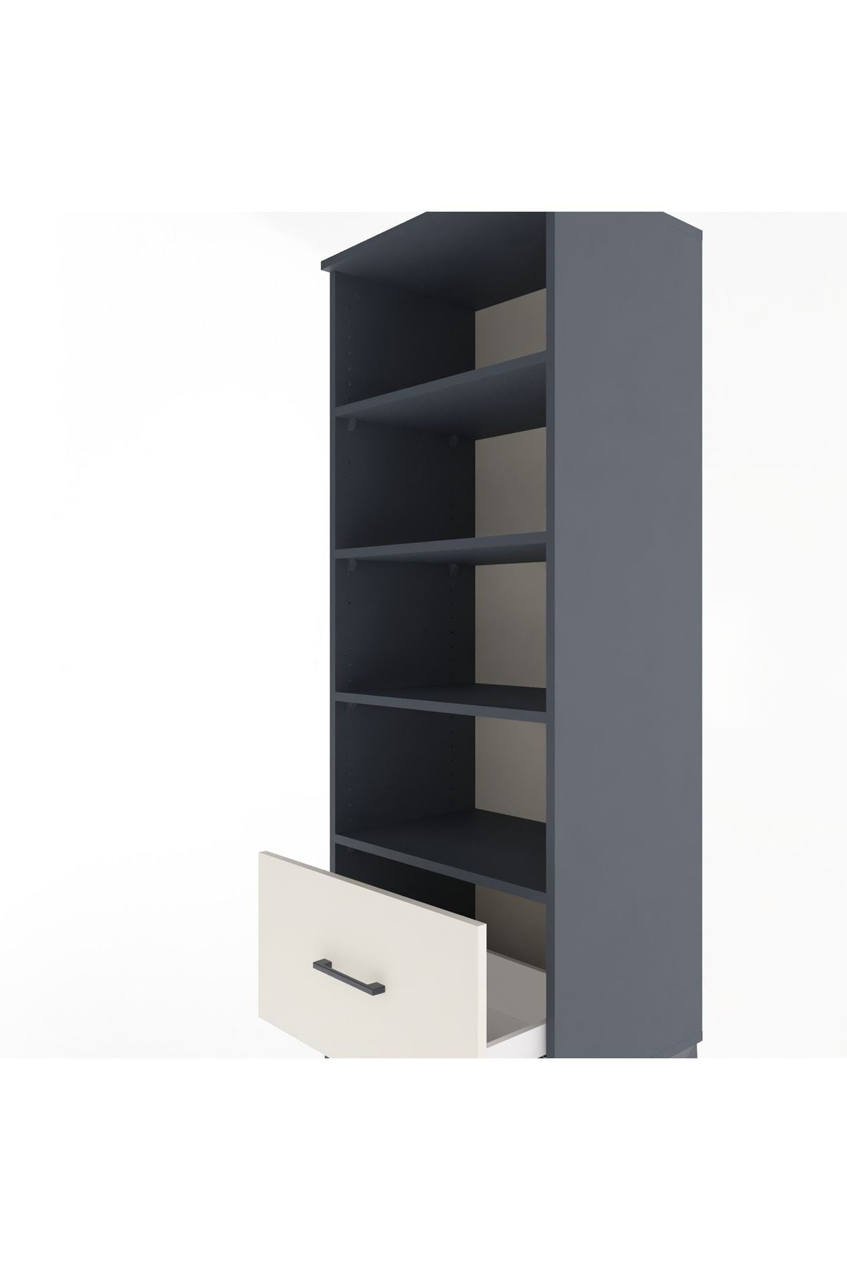 Hyperion Dolap 4 Raflı Tek Çekmeceli 60x44x163 - S53M002V4B