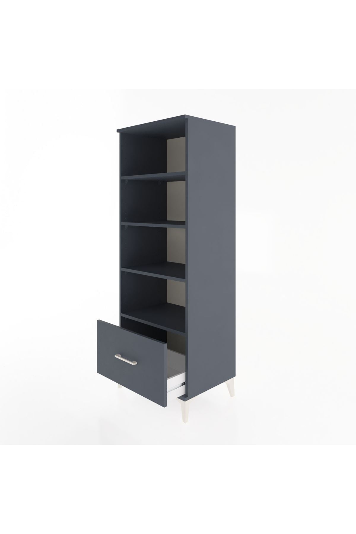 Hyperion Dolap 4 Raflı Tek Çekmeceli 60x44x163 - S53M002V5B
