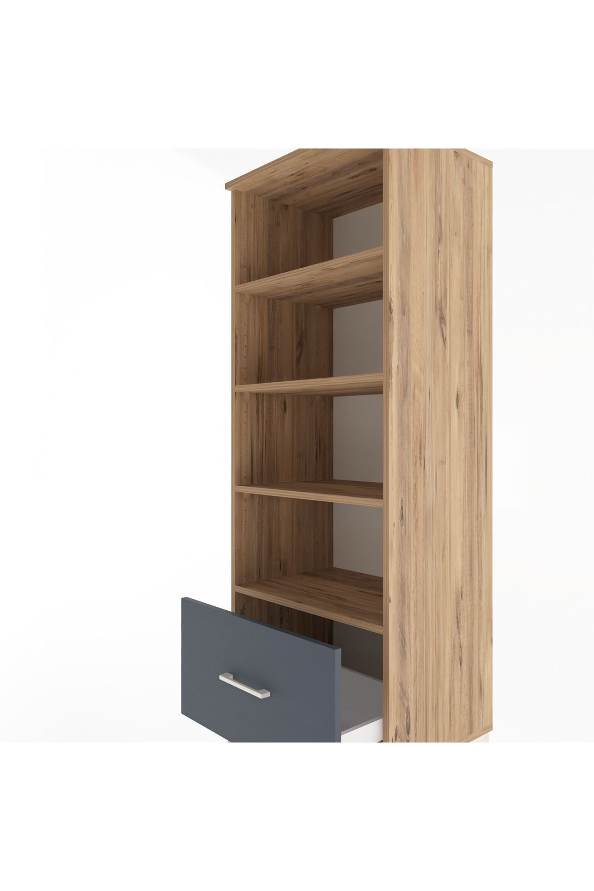 Hyperion Dolap 4 Raflı Tek Çekmeceli 60x44x163 - S53M002V8B