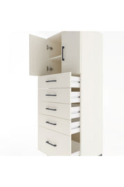 Hyperion Dolap 2 Raflı 5 Çekmeceli 2 Kapaklı 60x44x163 - S53M003V1B