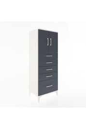 Hyperion Dolap 2 Raflı 5 Çekmeceli 2 Kapaklı 60x44x163 - S53M003V2B