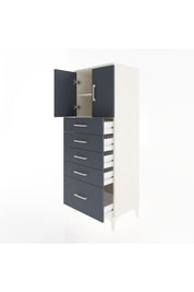 Hyperion Dolap 2 Raflı 5 Çekmeceli 2 Kapaklı 60x44x163 - S53M003V2B