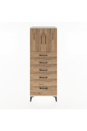 Hyperion Dolap 2 Raflı 5 Çekmeceli 2 Kapaklı 60x44x163 - S53M003V3B