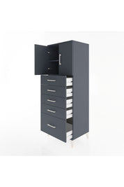 Hyperion Dolap 2 Raflı 5 Çekmeceli 2 Kapaklı 60x44x163 - S53M003V5B