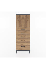 Hyperion Dolap 2 Raflı 5 Çekmeceli 2 Kapaklı 60x44x163 - S53M003V6B