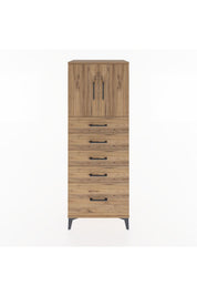 Hyperion Dolap 2 Raflı 5 Çekmeceli 2 Kapaklı 60x44x163 - S53M003V9B