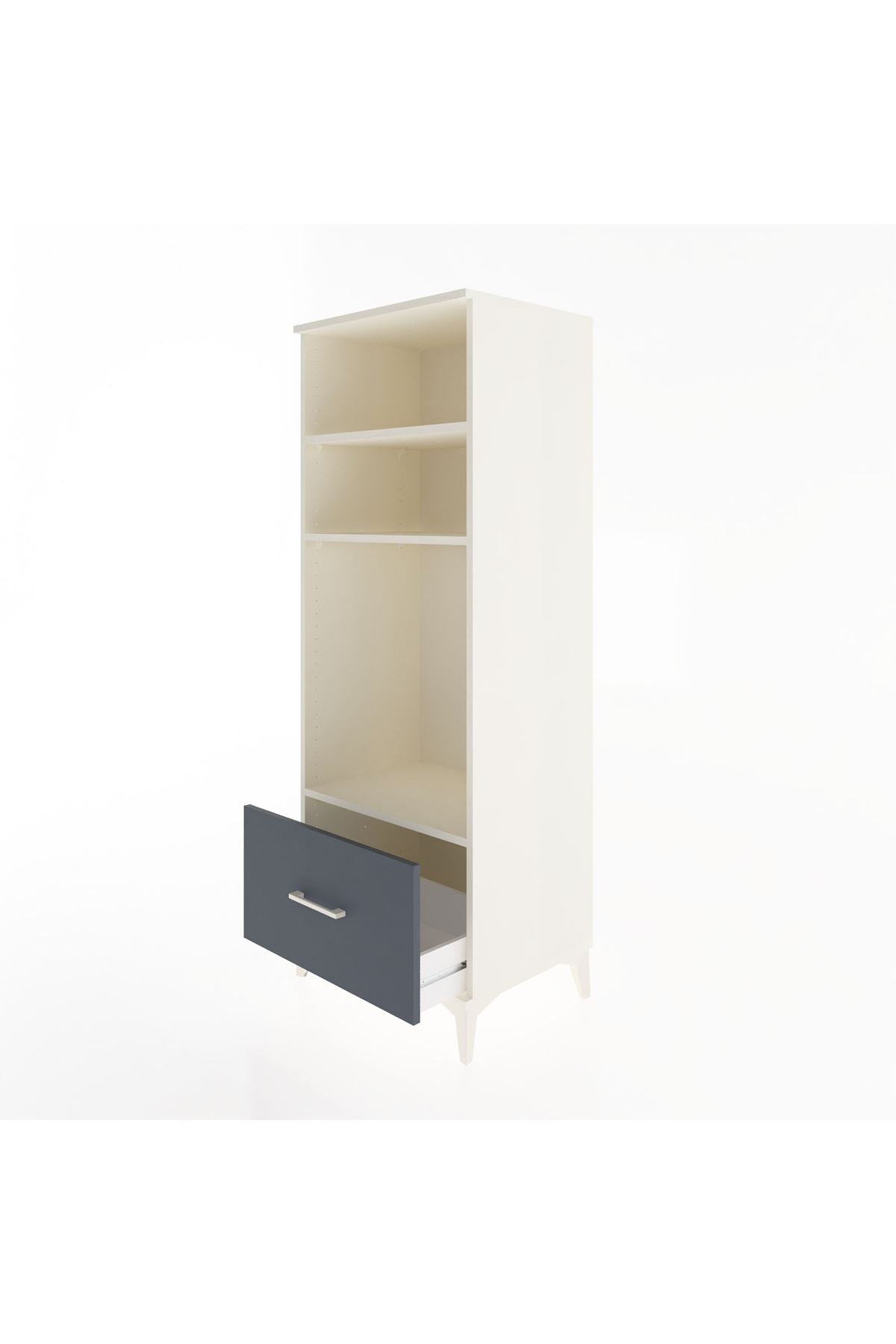Hyperion Dolap 3 Raflı Tek Çekmeceli 60x44x163 - S53M004V2B