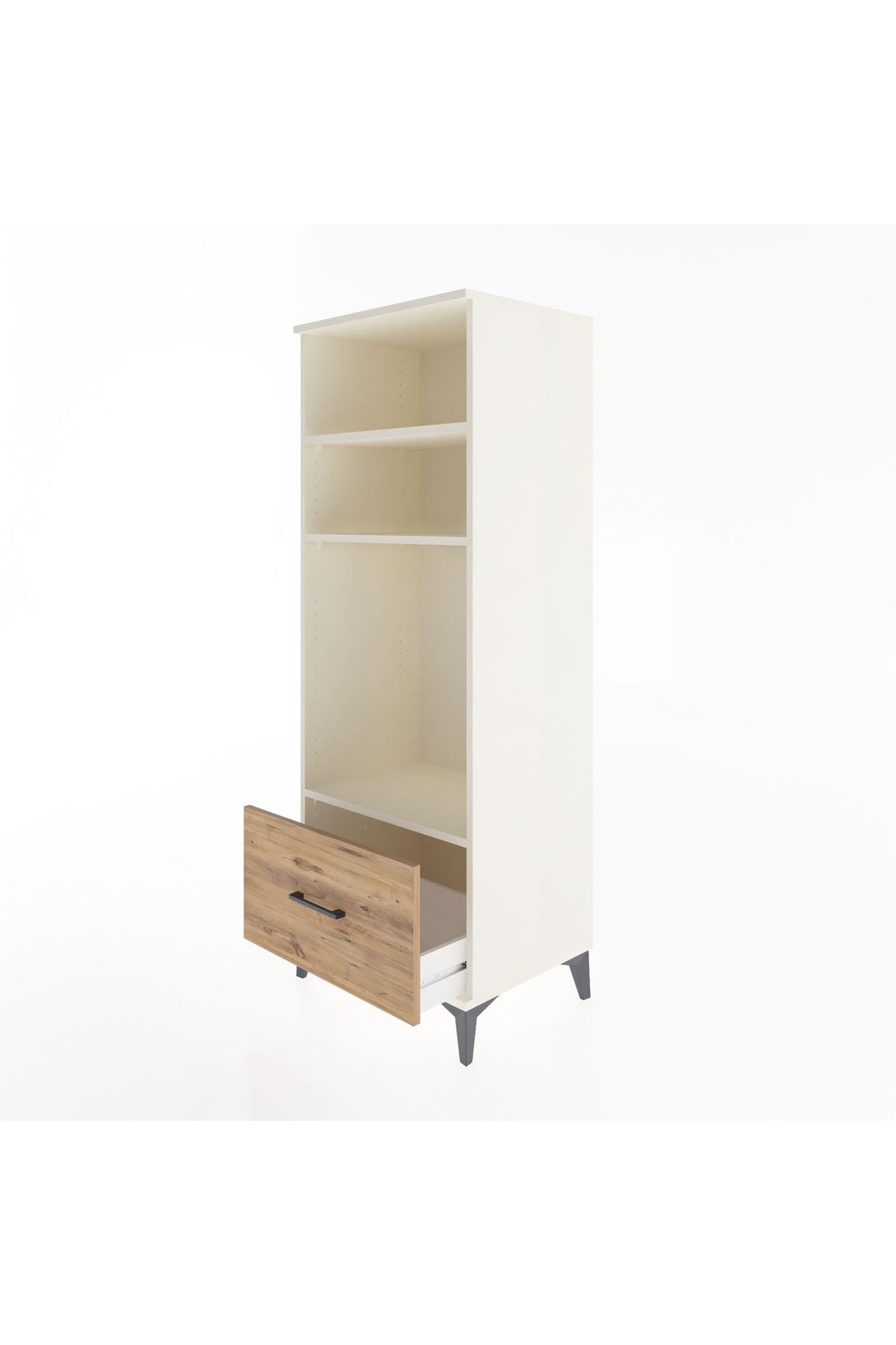 Hyperion Dolap 3 Raflı Tek Çekmeceli 60x44x163 - S53M004V3B