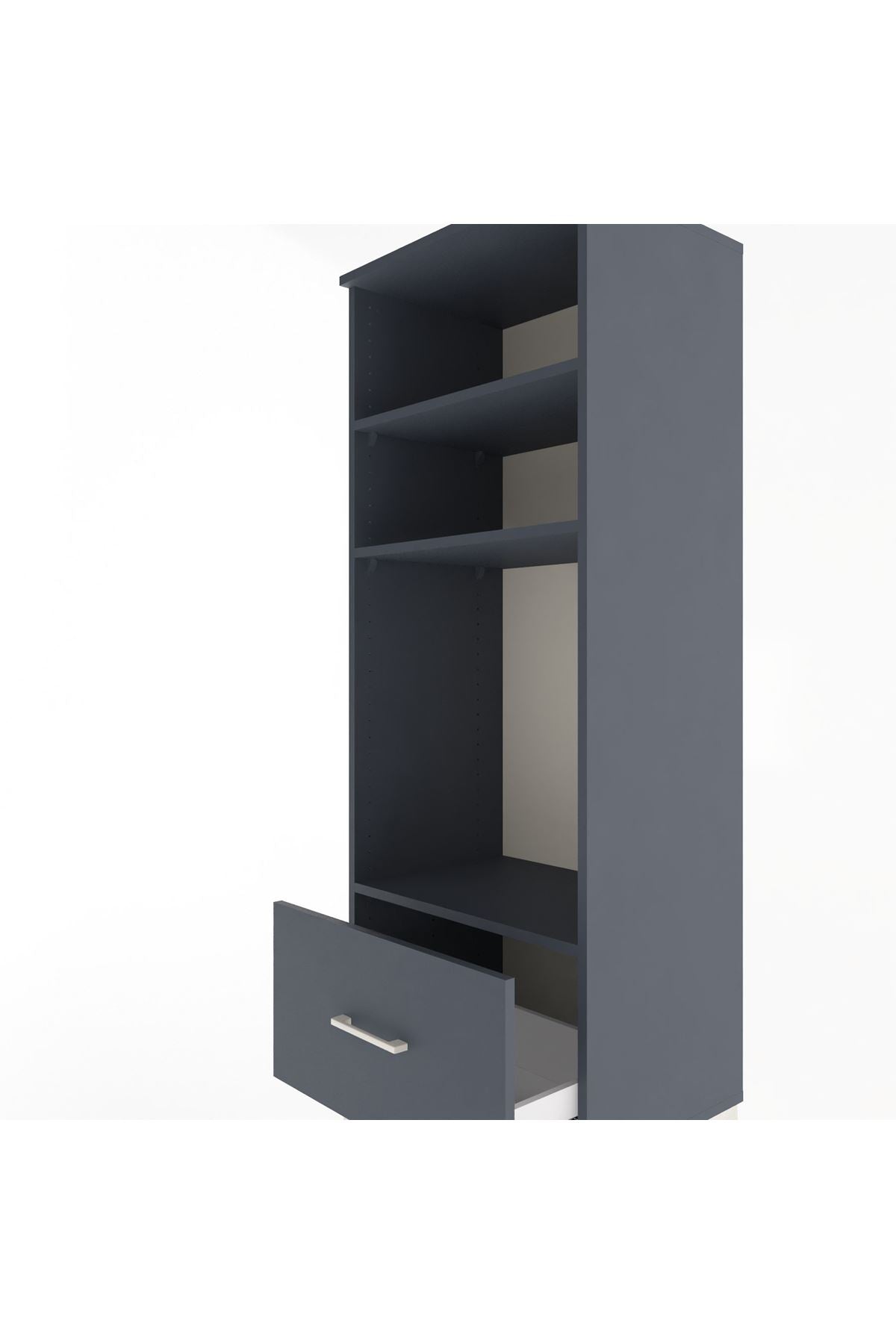 Hyperion Dolap 3 Raflı Tek Çekmeceli 60x44x163 - S53M004V5B