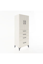 Hyperion Dolap 2 Raflı 4 Çekmeceli 2 Kapaklı 60x44x163 - S53M005V1B