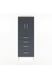 Hyperion Dolap 2 Raflı 4 Çekmeceli 2 Kapaklı 60x44x163 - S53M005V2B