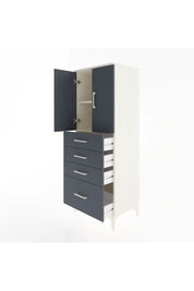Hyperion Dolap 2 Raflı 4 Çekmeceli 2 Kapaklı 60x44x163 - S53M005V2B
