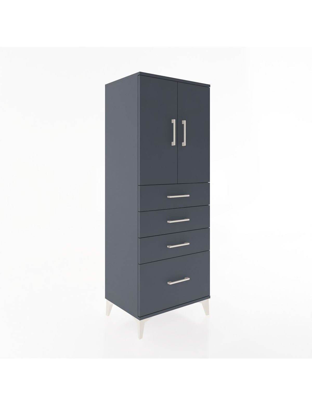 Hyperion Dolap 2 Raflı 4 Çekmeceli 2 Kapaklı 60x44x163 - S53M005V5B