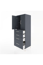 Hyperion Dolap 2 Raflı 4 Çekmeceli 2 Kapaklı 60x44x163 - S53M005V5B