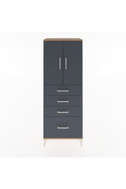 Hyperion Dolap 2 Raflı 4 Çekmeceli 2 Kapaklı 60x44x163 - S53M005V8B