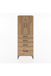 Hyperion Dolap 2 Raflı 4 Çekmeceli 2 Kapaklı 60x44x163 - S53M005V9B