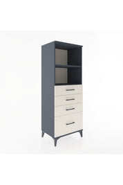 Hyperion Dolap 2 Raflı 4 Çekmeceli 60x44x163 - S53M006V4B