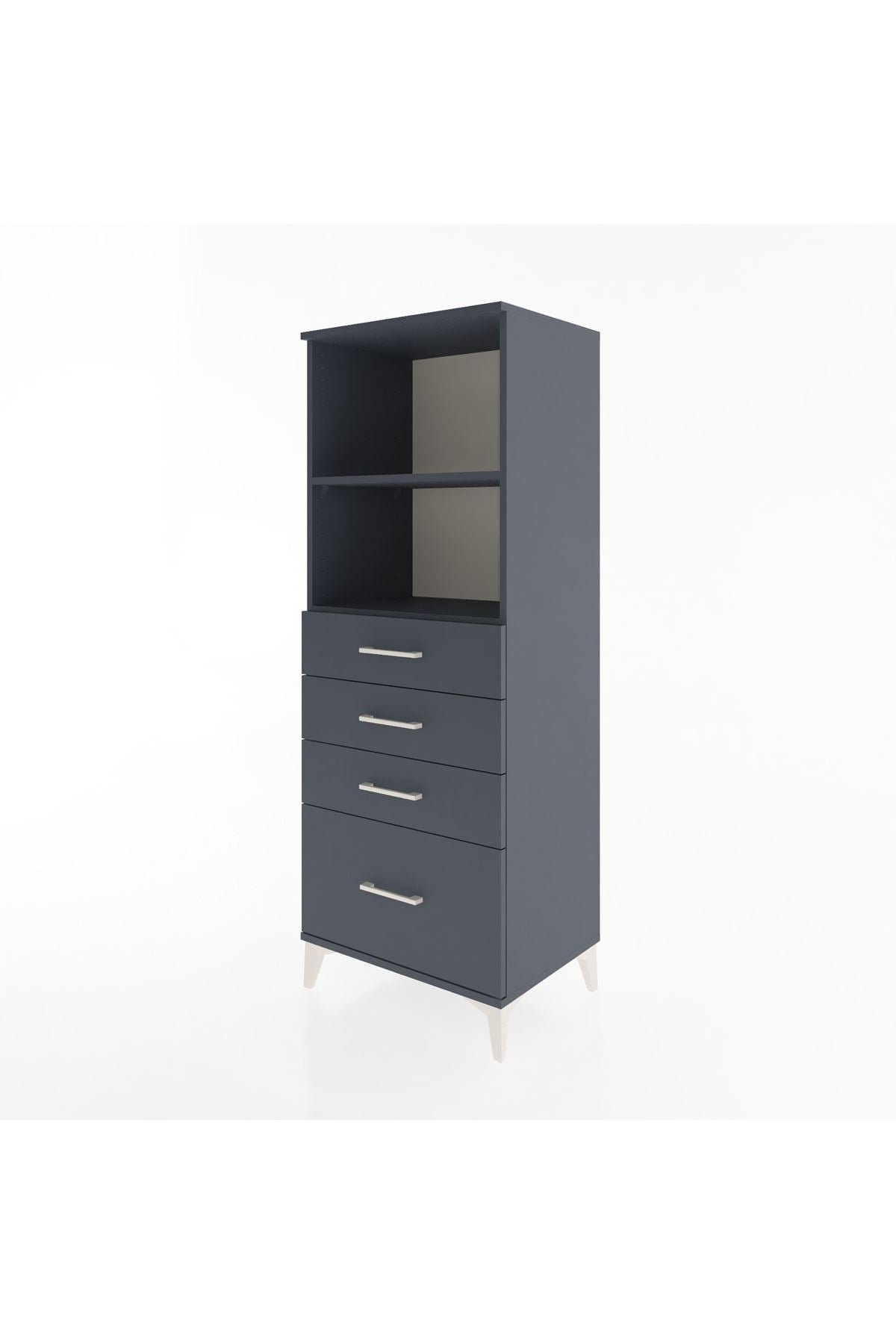 Hyperion Dolap 2 Raflı 4 Çekmeceli 60x44x163 - S53M006V5B