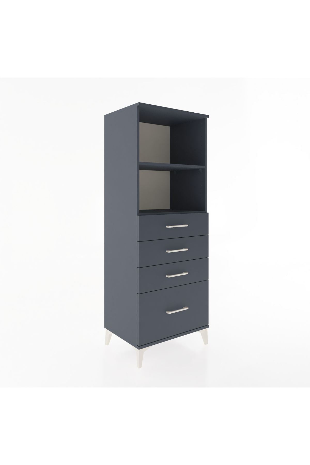 Hyperion Dolap 2 Raflı 4 Çekmeceli 60x44x163 - S53M006V5B