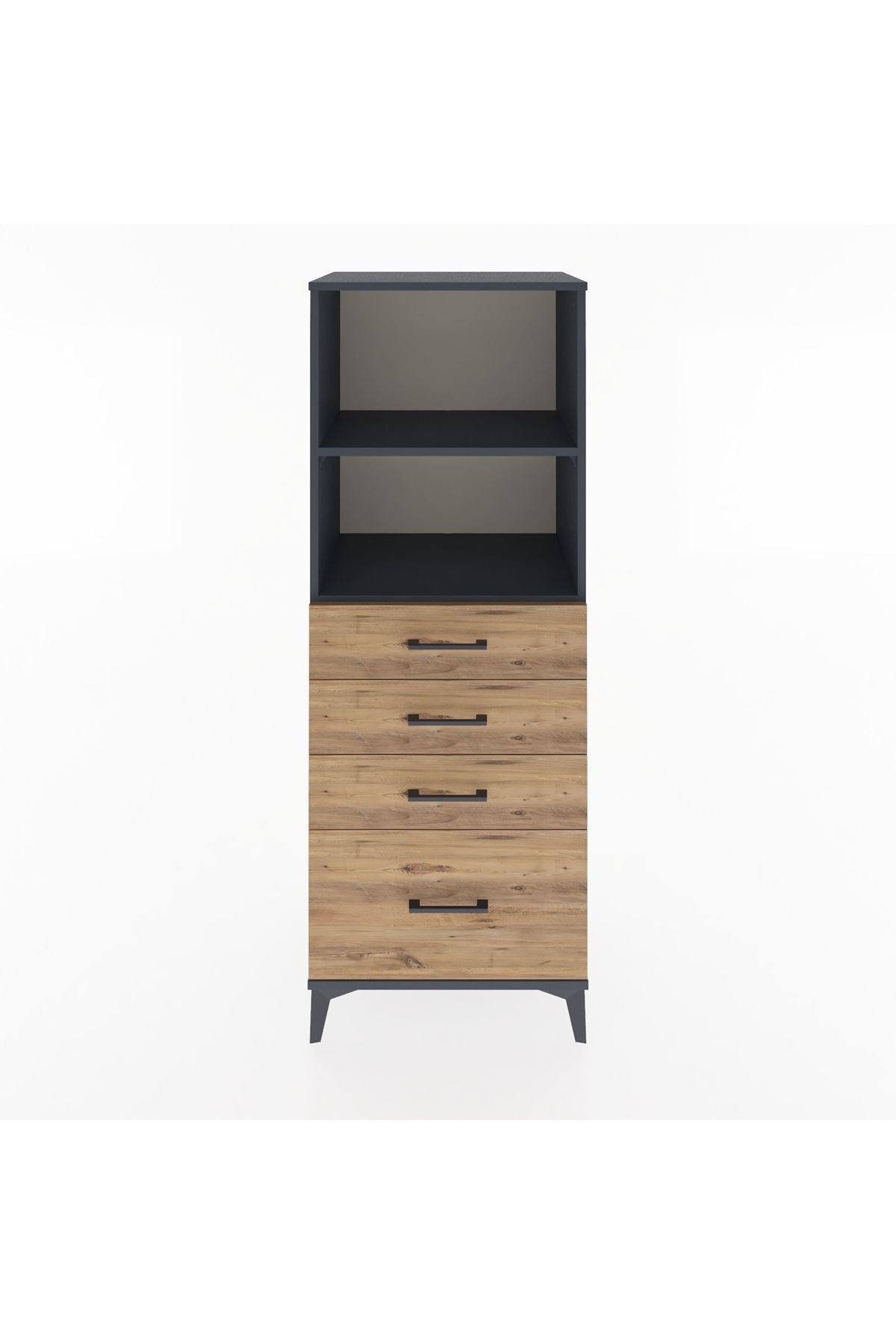 Hyperion Dolap 2 Raflı 4 Çekmeceli 60x44x163 - S53M006V6B