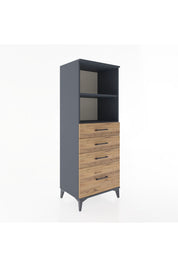 Hyperion Dolap 2 Raflı 4 Çekmeceli 60x44x163 - S53M006V6B
