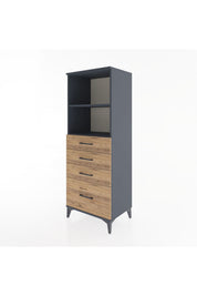 Hyperion Dolap 2 Raflı 4 Çekmeceli 60x44x163 - S53M006V6B