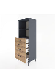 Hyperion Dolap 2 Raflı 4 Çekmeceli 60x44x163 - S53M006V6B