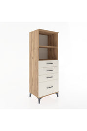 Hyperion Dolap 2 Raflı 4 Çekmeceli 60x44x163 - S53M006V7B