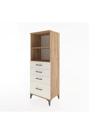 Hyperion Dolap 2 Raflı 4 Çekmeceli 60x44x163 - S53M006V7B