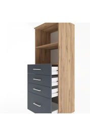 Hyperion Dolap 2 Raflı 4 Çekmeceli 60x44x163 - S53M006V8B