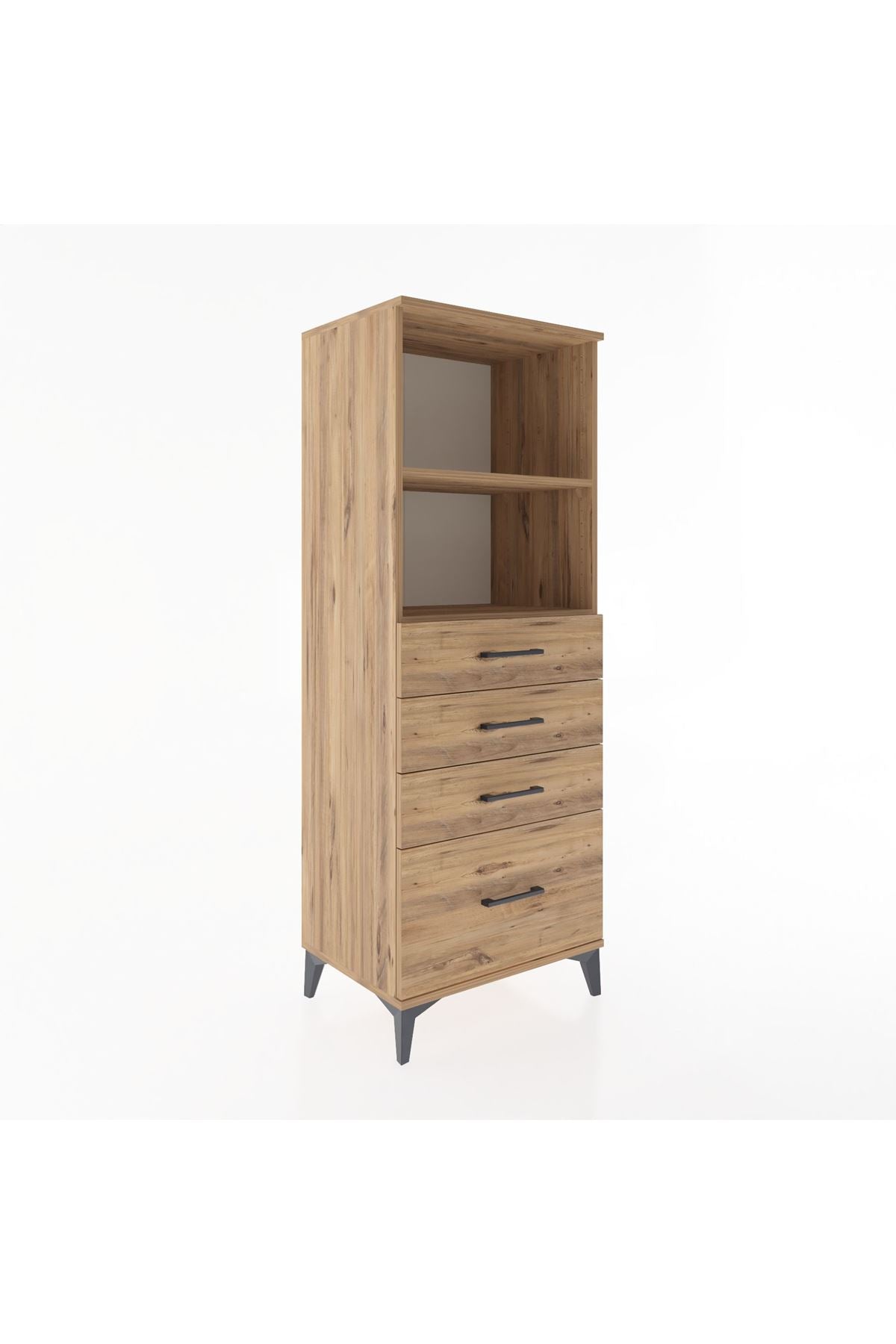 Hyperion Dolap 2 Raflı 4 Çekmeceli 60x44x163 - S53M006V9B