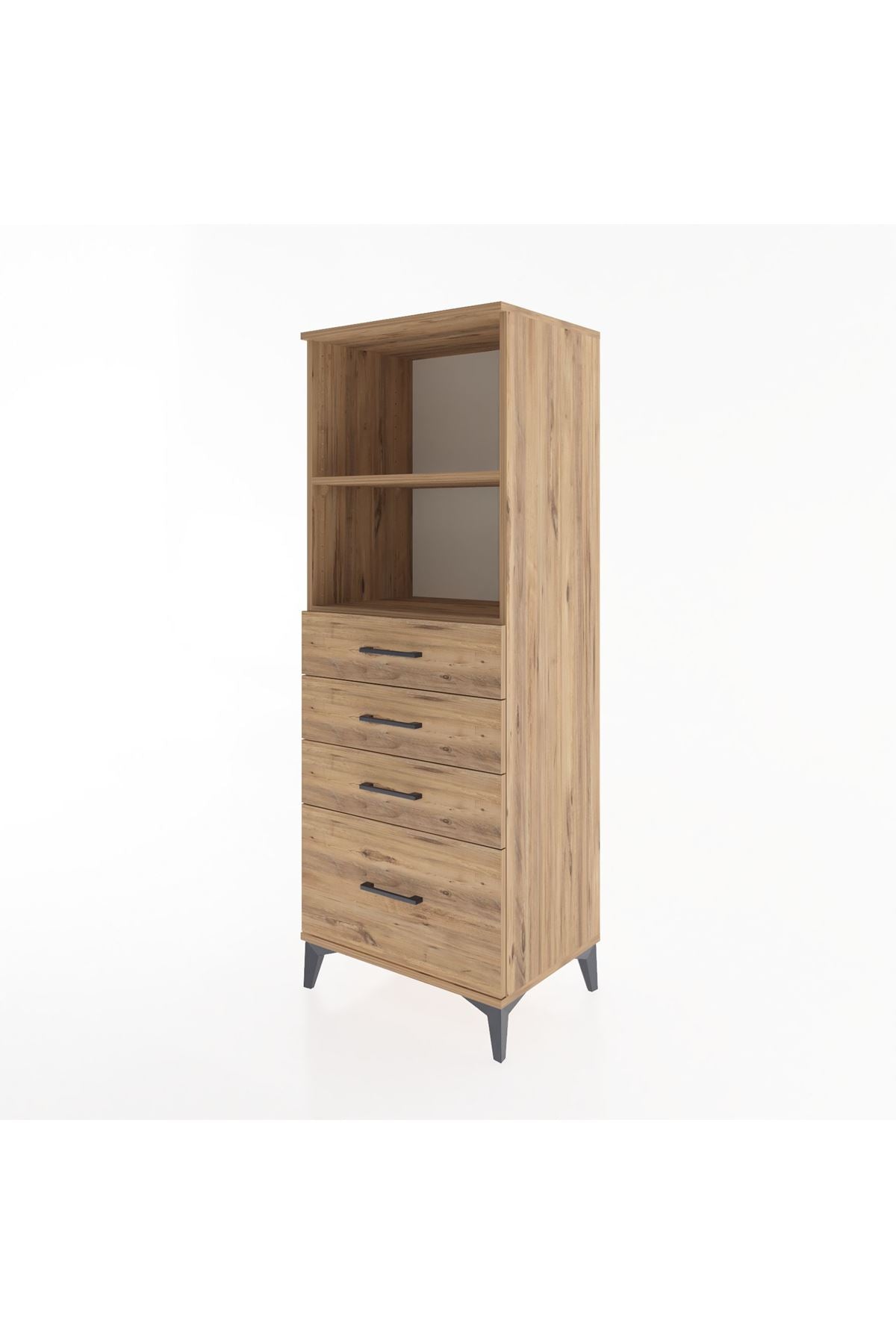 Hyperion Dolap 2 Raflı 4 Çekmeceli 60x44x163 - S53M006V9B
