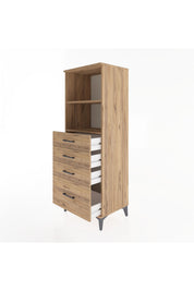 Hyperion Dolap 2 Raflı 4 Çekmeceli 60x44x163 - S53M006V9B