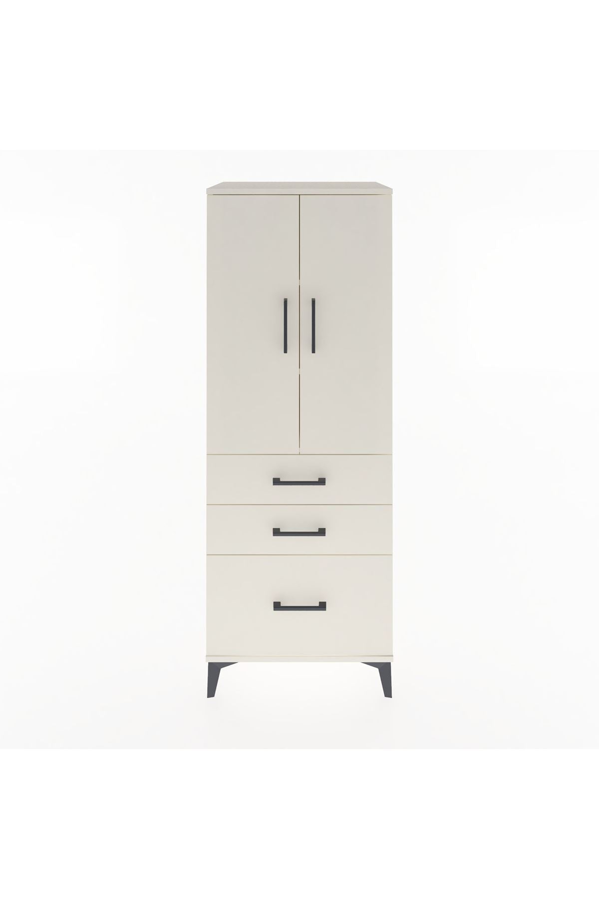 Hyperion Dolap 3 Raflı 3 Çekmeceli 2 Kapaklı 60x44x163 - S53M007V1B